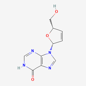 molecular formula C10H10N4O3 B1436484 2',3'-Dideoxy-2',3'-didehydroinosine CAS No. 42867-68-5