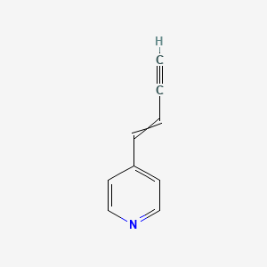 molecular formula C9H7N B14364858 4-(But-1-en-3-yn-1-yl)pyridine CAS No. 90347-84-5