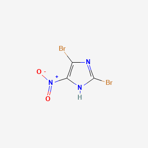 molecular formula C3HBr2N3O2 B1436487 2,5-dibromo-4-nitro-1H-imidazole CAS No. 6154-30-9