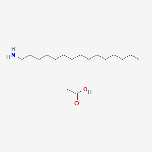 molecular formula C17H37NO2 B14364879 Acetic acid;pentadecan-1-amine CAS No. 93217-11-9