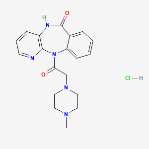 molecular formula C19H22ClN5O2 B14364883 Pirenzepine monohydrochloride CAS No. 93173-05-8