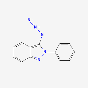 molecular formula C13H9N5 B14364941 3-Azido-2-phenyl-2H-indazole CAS No. 91534-19-9