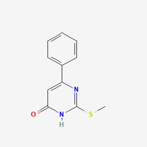 molecular formula C11H10N2OS B1436497 2-(methylthio)-6-phenylpyrimidin-4(3H)-one CAS No. 56035-29-1