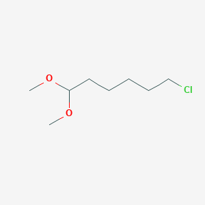 molecular formula C8H17ClO2 B14364971 6-Chloro-1,1-dimethoxyhexane CAS No. 92886-57-2