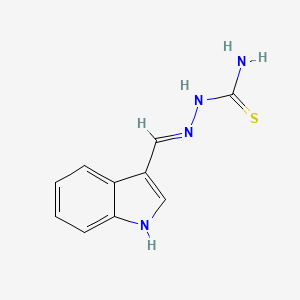 molecular formula C10H10N4S B1436501 (2E)-2-(1H-吲哚-3-基亚甲基)肼硫代酰胺 CAS No. 6868-28-6