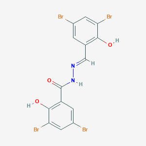3,5-Dibromo-N'-(3,5-dibromo-2-hydroxybenzylidene)-2-hydroxybenzohydrazide