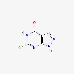 molecular formula C5H3ClN4O B1436504 6-Chloro-1H-pyrazolo[3,4-d]pyrimidin-4(7H)-one CAS No. 42754-97-2