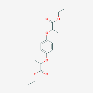 molecular formula C16H22O6 B14365040 Diethyl 2,2'-[1,4-phenylenebis(oxy)]dipropanoate CAS No. 92119-03-4