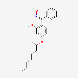 molecular formula C21H27NO3 B14365062 2-[(E)-N-hydroxy-C-phenylcarbonimidoyl]-5-octan-2-yloxyphenol 