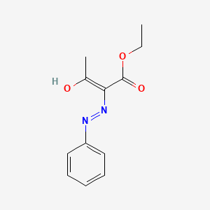 molecular formula C12H14N2O3 B1436507 Ethyl 3-oxo-2-(phenylhydrazono)butanoate CAS No. 60083-22-9