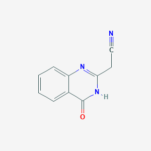 molecular formula C10H7N3O B1436509 2-(4-Oxo-3,4-dihydroquinazolin-2-yl)acetonitrile CAS No. 30750-23-3