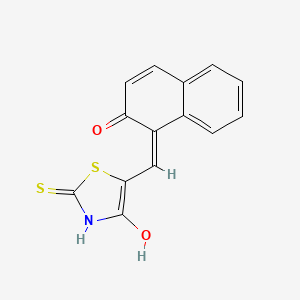 (5E)-5-[(2-hydroxy-1-naphthyl)methylene]-2-mercapto-1,3-thiazol-4(5H)-one