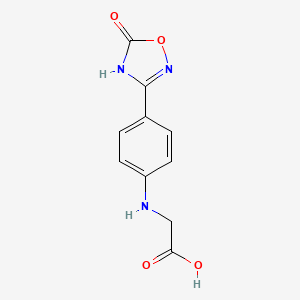 molecular formula C10H9N3O4 B1436513 2-((4-(5-氧代-4,5-二氢-1,2,4-噁二唑-3-基)苯基)氨基)乙酸 CAS No. 872728-82-0