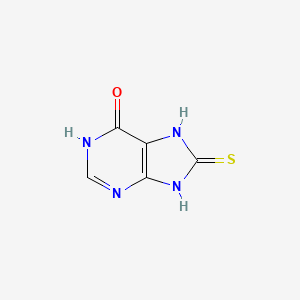 molecular formula C5H4N4OS B1436514 6-Hydroxy-8-mercaptopurine CAS No. 6305-94-8