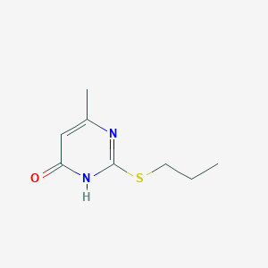 molecular formula C8H12N2OS B1436517 6-甲基-2-(丙硫基)嘧啶-4-醇 CAS No. 62459-04-5