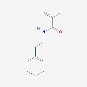 molecular formula C12H19NO B14365172 N-[2-(Cyclohex-1-en-1-yl)ethyl]-2-methylprop-2-enamide CAS No. 91920-18-2