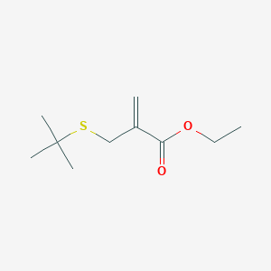 molecular formula C10H18O2S B14365186 Ethyl 2-[(tert-butylsulfanyl)methyl]prop-2-enoate CAS No. 92822-43-0
