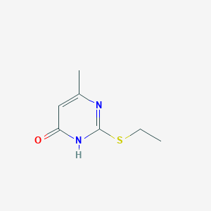 molecular formula C7H10N2OS B1436523 4-Pyrimidinol, 2-(ethylthio)-6-methyl- CAS No. 3019-18-9