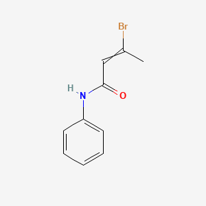 molecular formula C10H10BrNO B14365239 3-bromo-N-phenylbut-2-enamide CAS No. 93038-86-9