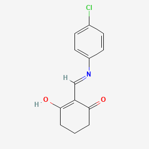 molecular formula C13H12ClNO2 B1436527 2-[(4-Chloroanilino)methylene]-1,3-cyclohexanedione CAS No. 62370-44-9