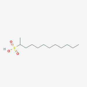 molecular formula C12H26O3S B14365285 Dodecane-2-sulfonic acid CAS No. 90817-24-6