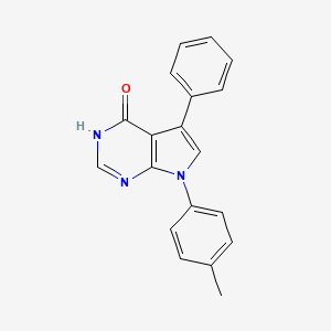 molecular formula C19H15N3O B1436531 7-(4-甲基苯基)-5-苯基-7H-吡咯并[2,3-d]嘧啶-4-醇 CAS No. 865546-60-7