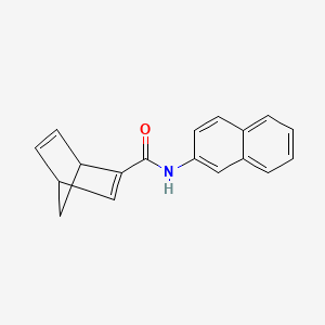 molecular formula C18H15NO B14365365 N-(Naphthalen-2-yl)bicyclo[2.2.1]hepta-2,5-diene-2-carboxamide CAS No. 90137-50-1