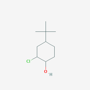 molecular formula C10H19ClO B14365384 4-Tert-butyl-2-chlorocyclohexan-1-ol CAS No. 91138-90-8