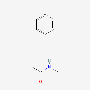 molecular formula C9H13NO B14365423 benzene;N-methylacetamide CAS No. 90058-64-3