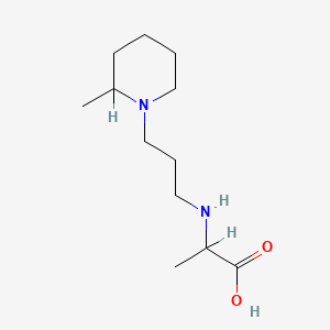 molecular formula C12H24N2O2 B14365464 N-(3-(2-Methyl-1-piperidinyl)propyl)alanine CAS No. 90853-23-9