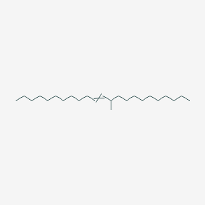 molecular formula C24H48 B14365469 13-Methyltricos-11-ene CAS No. 93345-52-9
