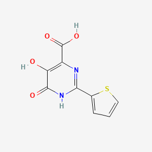 5,6-Dihydroxy-2-thiophen-2-yl-pyrimidine-4-carboxylic acid