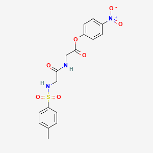 molecular formula C17H17N3O7S B14365475 Biotin, A-methyl- CAS No. 93886-72-7