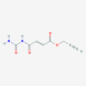 molecular formula C8H8N2O4 B14365516 Prop-2-ynyl (Z)-3-(carbamoylcarbamoyl)prop-2-enoate CAS No. 92303-86-1