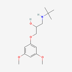 molecular formula C15H25NO4 B14365532 1-(tert-Butylamino)-3-(3,5-dimethoxyphenoxy)propan-2-ol CAS No. 92405-42-0