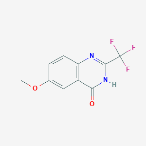 molecular formula C10H7F3N2O2 B1436555 6-Methoxy-2-(trifluoromethyl)quinazolin-4(1H)-one CAS No. 301233-15-8