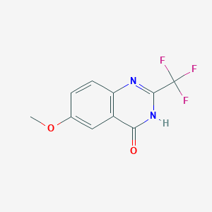 molecular formula C10H7F3N2O2 B1436555 6-methoxy-2-(trifluoromethyl)-1H-quinazolin-4-one CAS No. 301233-15-8