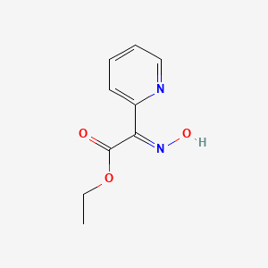 molecular formula C9H10N2O3 B1436559 Ethyl (2E)-(hydroxyimino)(pyridin-2-YL)acetate CAS No. 71721-67-0