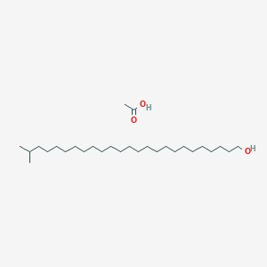 molecular formula C28H58O3 B14365600 Acetic acid;24-methylpentacosan-1-ol CAS No. 92510-83-3
