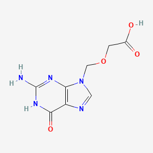 molecular formula C8H9N5O4 B1436564 9-Carboxymethoxymethylguanine CAS No. 80685-22-9