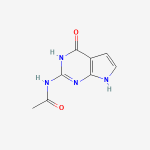N-(4-oxo-1,7-dihydropyrrolo[2,3-d]pyrimidin-2-yl)acetamide