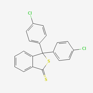 molecular formula C20H12Cl2S2 B14365747 3,3-Bis(4-chlorophenyl)-2-benzothiophene-1-thione CAS No. 93702-98-8