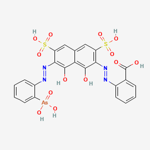 molecular formula C23H17AsN4O13S2 B1436575 Carboxyarsenazo III CAS No. 3772-44-9