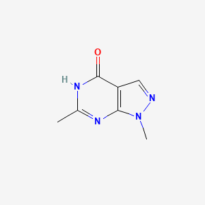 molecular formula C7H8N4O B1436576 1,6-dimethyl-1,5-dihydro-4H-pyrazolo[3,4-d]pyrimidin-4-one CAS No. 57121-52-5