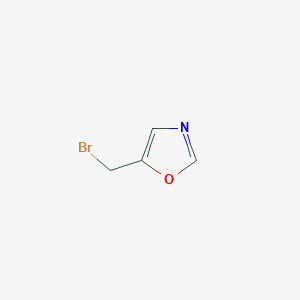 molecular formula C4H4BrNO B143658 5-(Bromomethyl)oxazole CAS No. 127232-42-2
