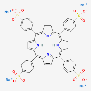 B1436584 Benzenesulfonic acid, 4,4',4'',4'''-(21H,23H-porphine-5,10,15,20-tetrayl)tetrakis-, sodium salt (1:4) CAS No. 39050-26-5