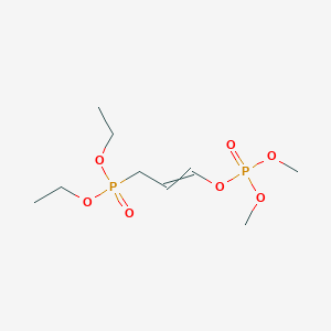 molecular formula C9H20O7P2 B14365842 Diethyl {3-[(dimethoxyphosphoryl)oxy]prop-2-en-1-yl}phosphonate CAS No. 90304-57-7