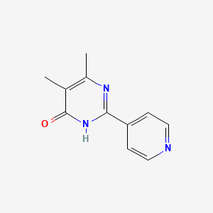 molecular formula C11H11N3O B1436585 5,6-Dimethyl-2-(pyridin-4-yl)pyrimidin-4-ol CAS No. 204394-40-1