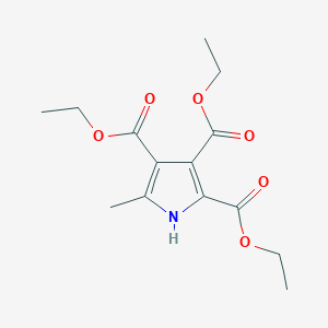 molecular formula C14H19NO6 B14365989 Triethyl 5-methyl-1H-pyrrole-2,3,4-tricarboxylate CAS No. 92955-45-8