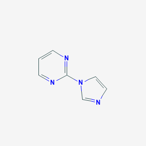 molecular formula C7H6N4 B143660 2-(1H-Imidazol-1-yl)pyrimidine CAS No. 134914-65-1